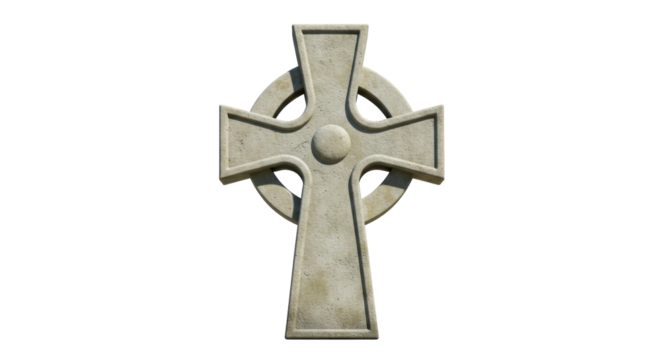 Isolated Celtic Cross