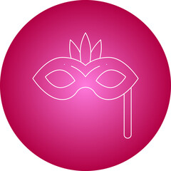 Mask icon single vector illustration
