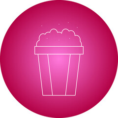 Pop Corn icon single vector illustration