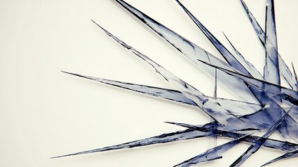 Abstract shards on white