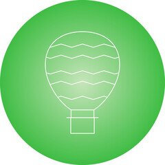 Hot Air Balloon icon single vector illustration