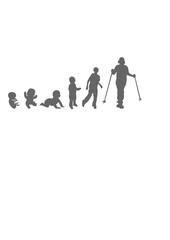 evolution raquette neige bebe adulte