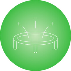 Trampoline single icon vector illustration