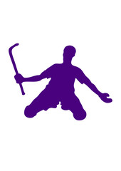rink hockey silhouette dessin joueur