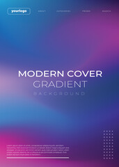 Obraz premium Stylish Branding Gradient Theme Modern Gradient Background Design Creative Digital Art Backdrop Futuristic UI/UX Background