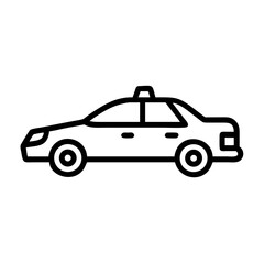 Fototapeta premium Police Car Icon for Law Enforcement and Security Themes