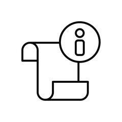 Instructions icon vector stock illustration