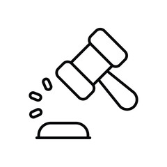 Judicial Info icon vector stock illustration