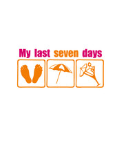 my last seven days repos vacances parasol alcool cocktail