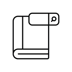 Search In A Directory icon vector stock illustration