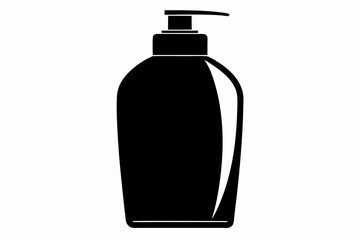 Shampoo Bottle Silhouette Vector Illustration