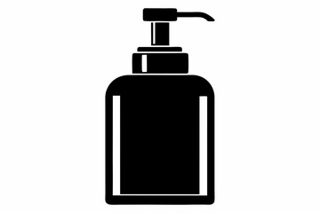 Soap Dispenser Silhouette Vector Illustration