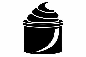 Shaving Cream Can Silhouette Vector Illustration