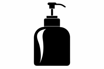 Soap Dispenser Silhouette Vector Illustration