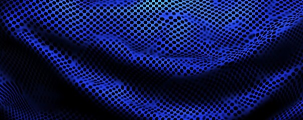 Obraz premium Hexagonal dark blue navy background texture placeholder, radial center space, 3d illustration, 3d rendering backdrop