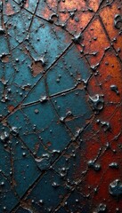 Close-up of scratched metal panel showing intricate web-like patterns and deep grooves , black scratched metal texture, machine parts