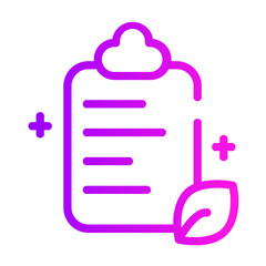 research Line Gradient Icon