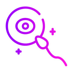 fertilization Line Gradient Icon