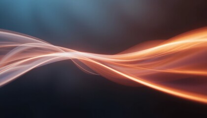 Dynamic flowing light waves abstract background digital art creative space aesthetic view motion and energy concept