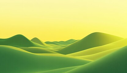 Obraz premium Gentle hills, soft light