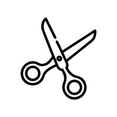 Fototapeta premium Scissors Icon for Creativity and Crafting Topics