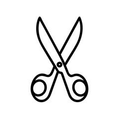 Fototapeta premium Scissors Icon for Creativity and Crafting Topics
