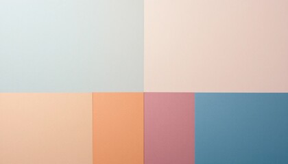 Fototapeta premium Colorful geometric patterns studio space abstract art minimalist environment aerial view creative design concepts for modern interiors