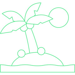 Island icon single vector illustration