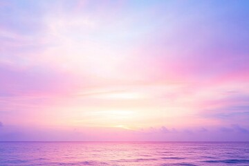 Blurry Sunrise Over Ocean