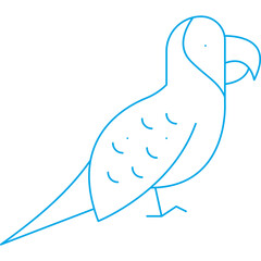 Parrot icon single vector illustration