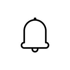 Bell icon. Perfect for notification, alert, reminder, or alarm designs