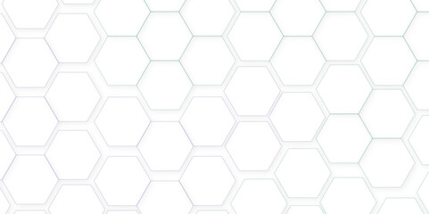 Abstract white background. Luxury white pattern with hexagons. abstract 3d hexagonal background. modern background with hexagons. Geometric mesh cell texture. modern futuristic wallpaper.