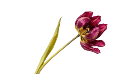 Isolated Wilted Tulip