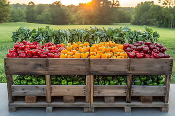 Various types of vegetables, such as carrots, broccoli, tomatoes, and spinach, provide many nutritional values and can be consumed raw, cooked, or roasted.


