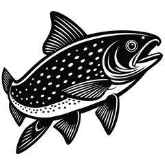 Adobe IlFreshwater Fish - Bass, Catfish, Trout, Salmon, Pikelustrator Artwork