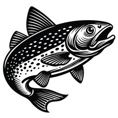 Adobe IlFreshwater Fish - Bass, Catfish, Trout, Salmon, Pikelustrator Artwork