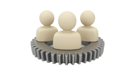 Isolated Teamwork Gear