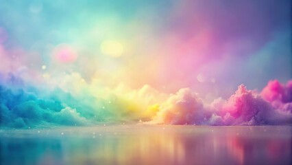 Softly blended pastel crayon hues on a gradient background create an ethereal atmosphere, hazy background, artistic background