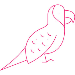 Parrot icon single vector illustration