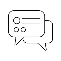 Communication bubbles online chat message dialogue speech bubbles digital conversation interface graphic design element