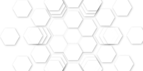 Abstract white background. Luxury white pattern with hexagons. abstract 3d hexagonal background. modern background with hexagons. Geometric mesh cell texture. modern futuristic wallpaper.