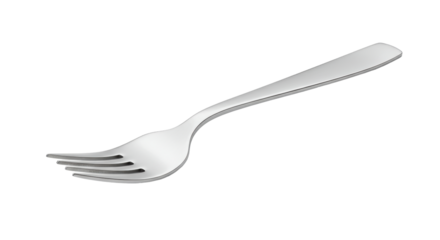 Isolated Silver Fork