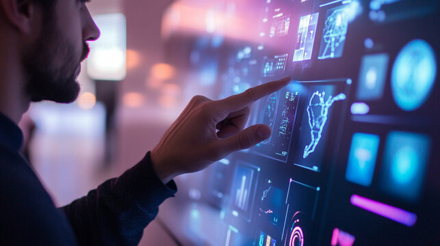 Interactive touchscreens make presentations more engaging.