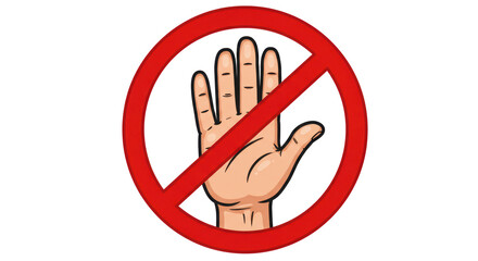 Isolated Do Not Enter Sign