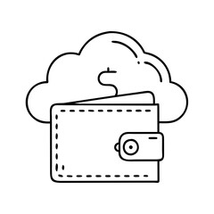 Cloud based digital wallet online payment financial transaction secure money management