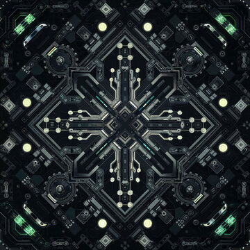 blue circuit board