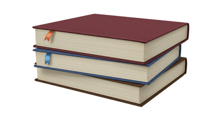 Isolated Stack of Books