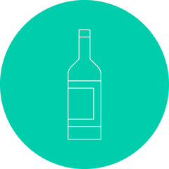 Drink Bottle icon single vector illustration