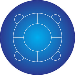 Life Saving Tube icon single vector illustration