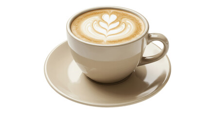 Isolated Cup of Latte